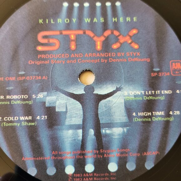 STYX Kilroy Was Here Vinyl LP 1983 A&M Records SP 3734 Rock Music LPB - Picture 3 of 9